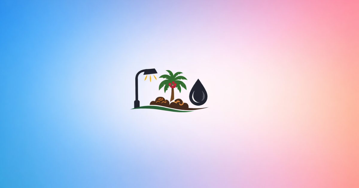 Oil Palm Lamp Project Street Lamp Oil Palm