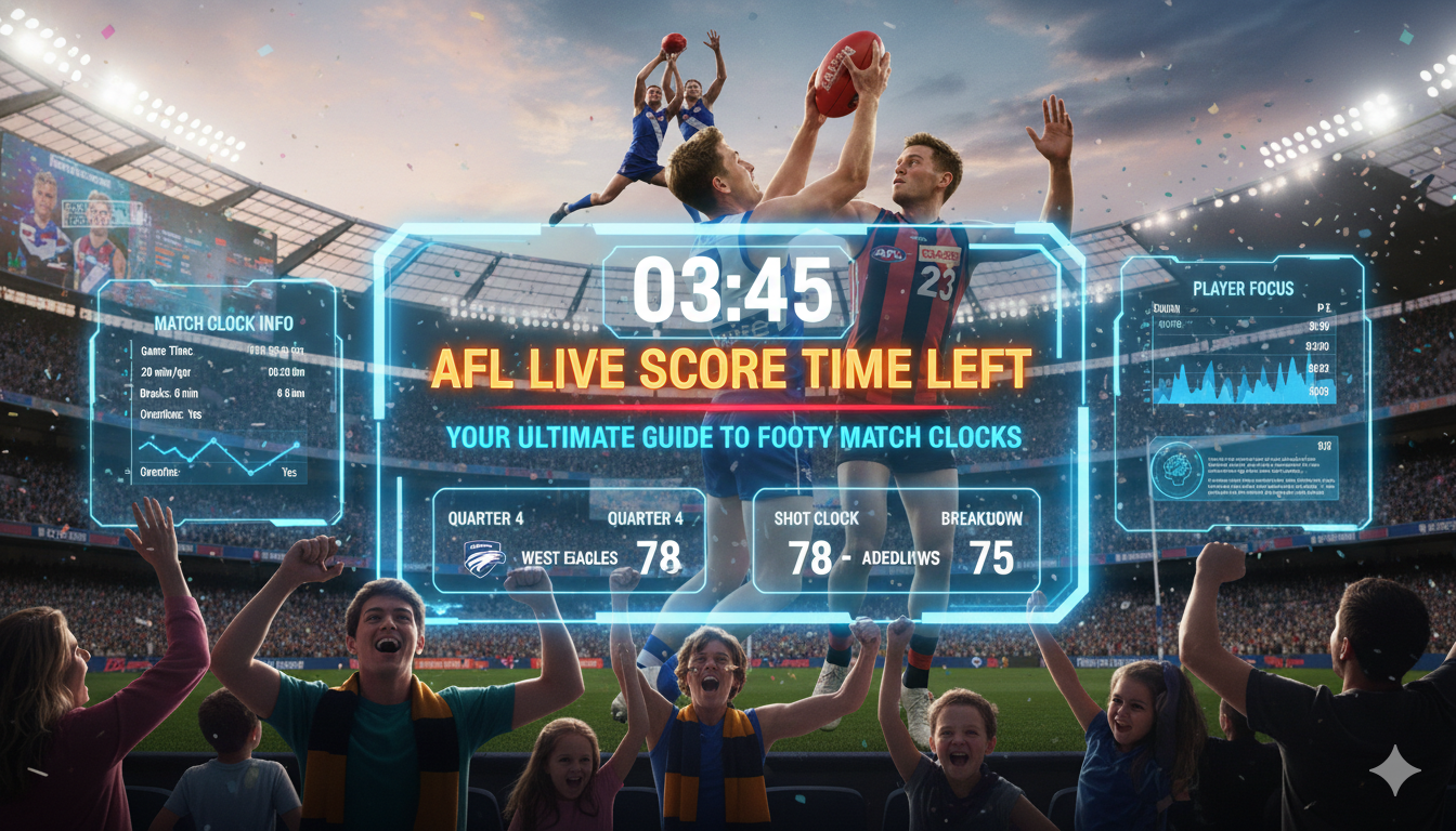 AFL Live Score Time Left